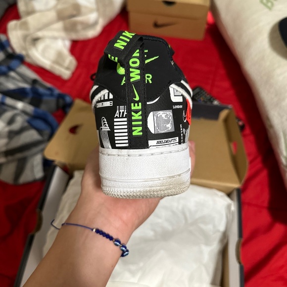 Nike Air Force 1 '07 LX Worldwide Pack Shoes Black White CZ5927-001 Mens Sz 11.5 - Picture 7 of 16